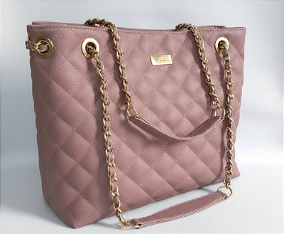 Bolsa Tote Feminina Executiva Rose Nude Urban Flow | THEA Handbags