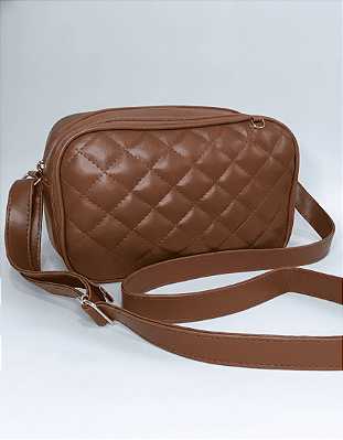 Bolsa Crossbody Feminina Caramelo Urban Flow com Alça Ajustável