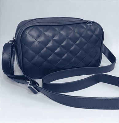 Bolsa Crossbody Feminina Azul Marinho Urban Flow com Alça Ajustável