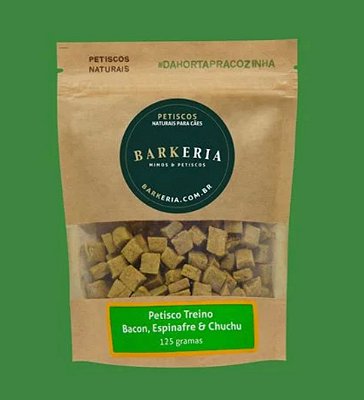 Petisco de Treino - Bacon, Chuchu e Espinafre 125g - Barkeria