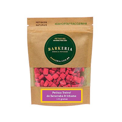 Petisco de Treino - Beterraba e Inhame 125g - Barkeria