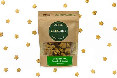 Estrela de Bacon, Espinafre e Chuchu 125g - Barkeria