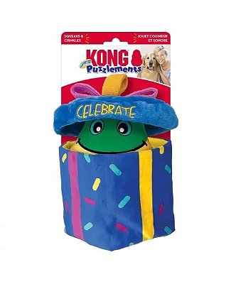 PELÚCIA 2 EM 1 KONG PUZZLEMENTS SURPRISE PRESENTE