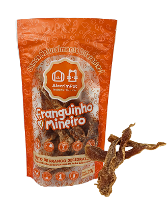 Franguinho Mineiro (Peito de Frango Desidratado) - Alecrim Pet