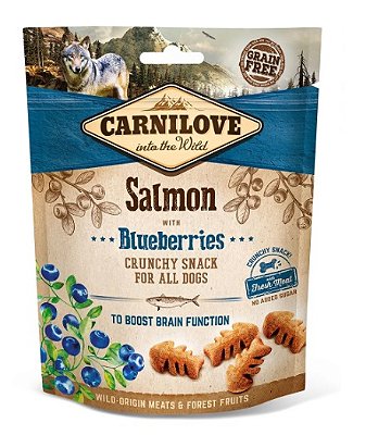 Snack Crocante de Salmão com Blueberries 200g - Carnilove