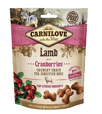 Snack Crocante de Cordeiro e Cramberry 200g - Carnilove