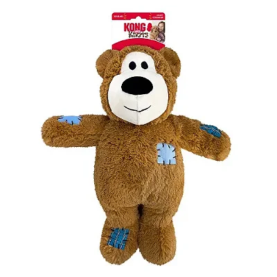 KONG Wild Knots Bear Jumbo XL – Pelúcia Gigante com Corda Interna para Cães