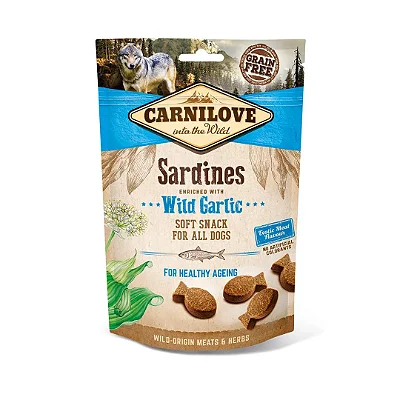 Snack Funcional Macio - Sardinha com Alho Selvagem 200g - Carnilove