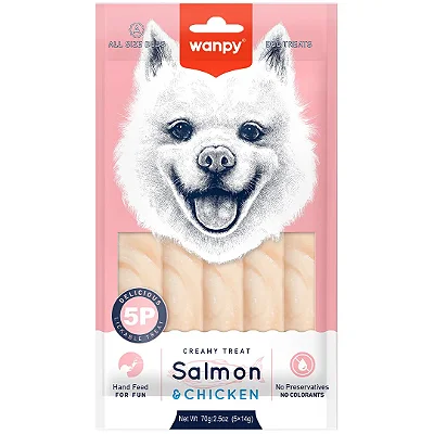 Petisco Cremoso - Creamy Frango e Salmão- Wanpy