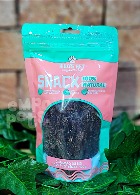 Coração Bovino Desidratado 100g - Nino's Pet