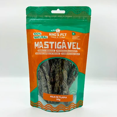 Pele de Tilapia Desidratada - Nino's Pet