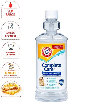 Aditivo para agua Complete Care 2 em 1 para Mau Hálito & Tártaro 473ml – Arm & Hammer