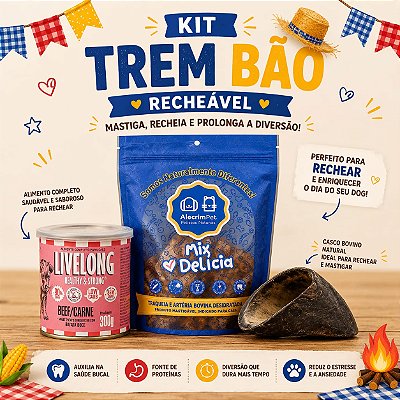 KIT TREM BÃO RECHEÁVEL
