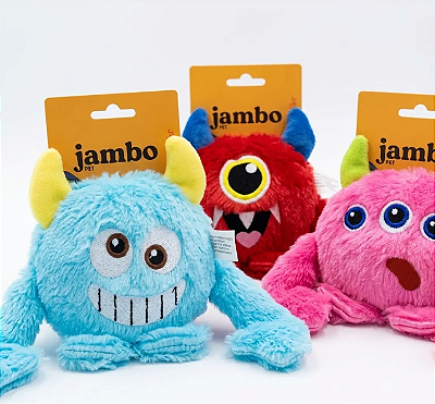 Pelúcia Cosmo Monstro com Apito - Jambo