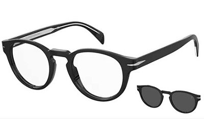DAVID BECKHAM DB 7104/CS 80799 49- ÓCULOS DE GRAU COM CLIC ON POLARIZADO