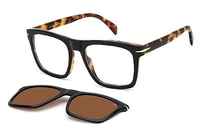 DAVID BECKHAM DB 7000/CS WR799 53 - ÓCULOS DE GRAU CLIC ON POLARIZADO