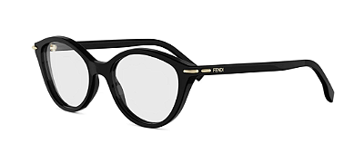 FENDI FE50154 001 53 - ÓCULOS DE GRAU