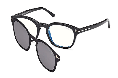 TOM FORD TF5532-B ECO 01D 52 - ÓCULOS DE SOL CLIC ON POLARIZADO