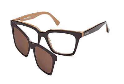 MAX MARA MM5213 050 52- ÓCULOS DE GRAU COM CLIP ON