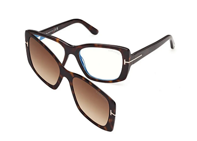 TOM FORD FT6176-B 052 53 - ÓCULOS DE GRAU COM CLIP ON