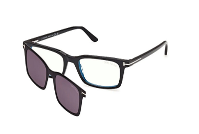 TOM FORD TF6175-B 001 53 - ÓCULOS DE GRAU COM CLIP ON