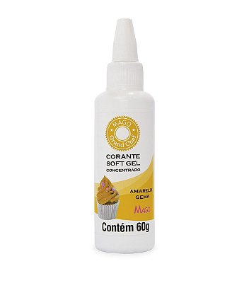 Corante Softgel 60G Amarelo Gema Mago