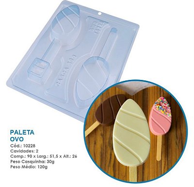 Forma Bwb Silicone Páscoa Paleta Ovo 120G Cod-10228 (Bwb Especial)  (BWB PASCOA)