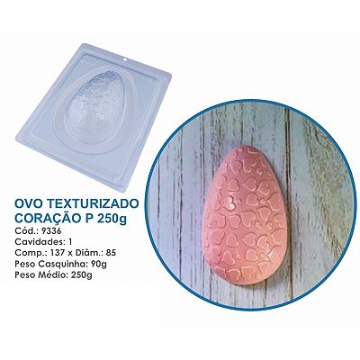 Forma Bwb Ovo Páscoa Texturizado 3 Partes C/ Silicone Cod-9336 (Bwb Especial)  (BWB PASCOA)