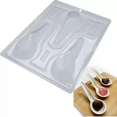 Colher Gourmet Forma Bwb Com Silicone 30G 3 Partes Cod-9713 (Bwb Especial)