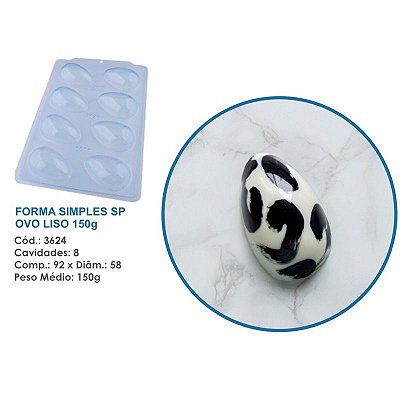 Forma Bwb Sp Simples - Ovo Liso 150G Sp Cod-3624 ( BWB SP SIMPLES )