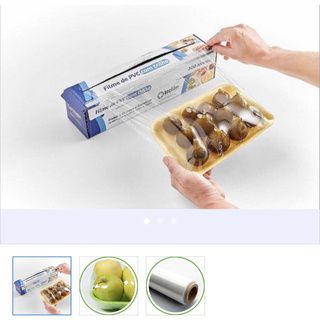 Filme Pvc Com Trilho Serrilha - 28X300 Metros (Guarufilme)