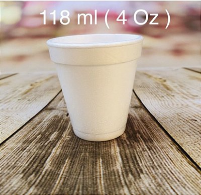 20 Copo Isopor Café Térmico 4 Oz 118Ml (Darnel)