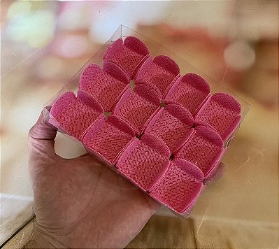 50 Forminhas Para Doces Finos Tela Escócia Rosa Bebe