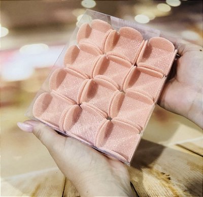 50 Forminhas Para Doces Finos Tela Escócia Salmão Perolado