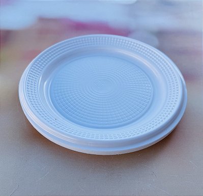 10 Pratinhos Para Bolo  15 Cm - Redondo Biodegradável - Branco   (Triktrik)