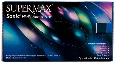 Luva de procedimento em nitrilo roxo - Supermax