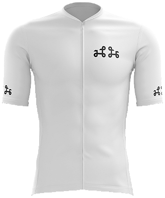 Camisa Ciclismo / Partido Pantera / Unissex / Cor Branca