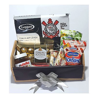 Cesta de Presente Times De Futebol com Toalha e Chocolates. Escolha seu Time