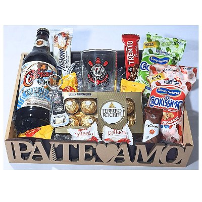 Cesta Dia Dos Pais Corinthians Times Futebol Presente Pai Corinthiano