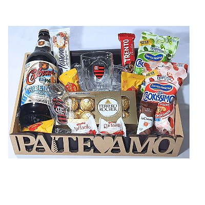 Cesta Dia Dos Pais Flamengo Times Futebol Presente Pai Flamenguista