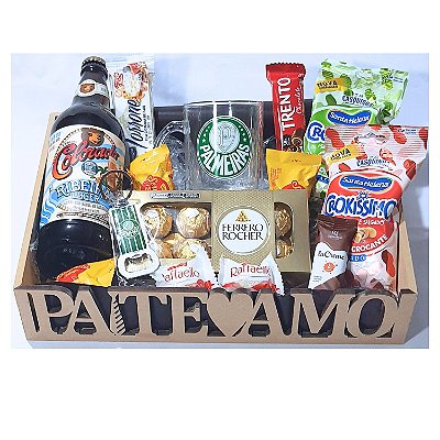 Cesta Dia Dos Pais Palmeiras Times Futebol Presente Pai Palmeirense