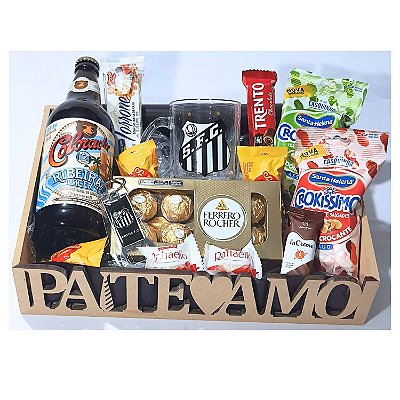 Cesta Dia Dos Pais Santos Times Futebol Presente Pai Santista