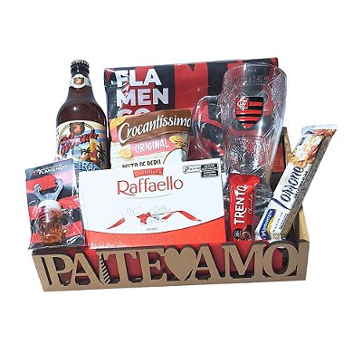 Cesta Flamengo Dia Dos Pais Com Caneca, Toalha, Cerveja