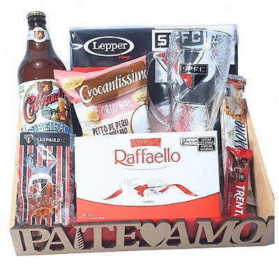 Cesta São Paulo Dia Dos Pais Com Caneca, Toalha, Cerveja