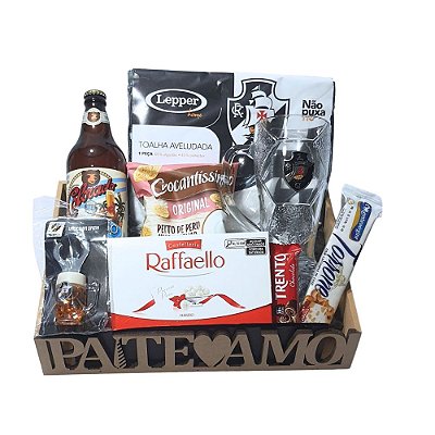 Cesta Vasco Dia Dos Pais Com Caneca, Toalha, Cerveja