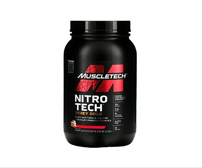 Nitro Tech Gold 1kg - Muscletech - Isolada + Hidrolisada