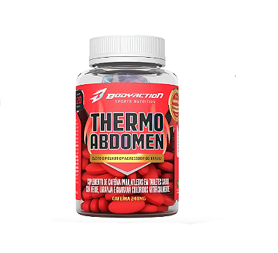 Bodyaction Thermo Abdomen Cafeína 240mg Em Pote 120 Comprimidos