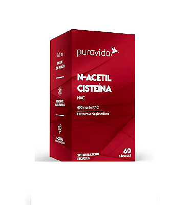 NAC 600 mg - N-ACETIL CISTEÍNA PURA VIDA