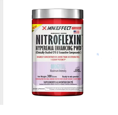 Pré-Treino Maxeffect Nitroflexin 360g Beta-Alanina