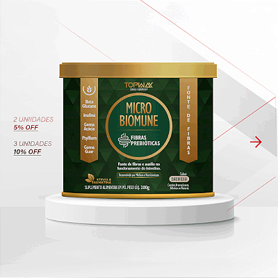 MICROBIOMUNE TOPWAY - 200G BETAGLUCANA + FIBRAS